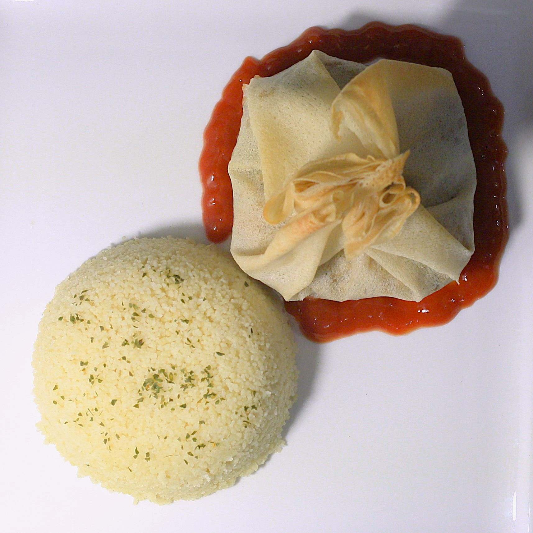 Aumônière poireaux et poulet