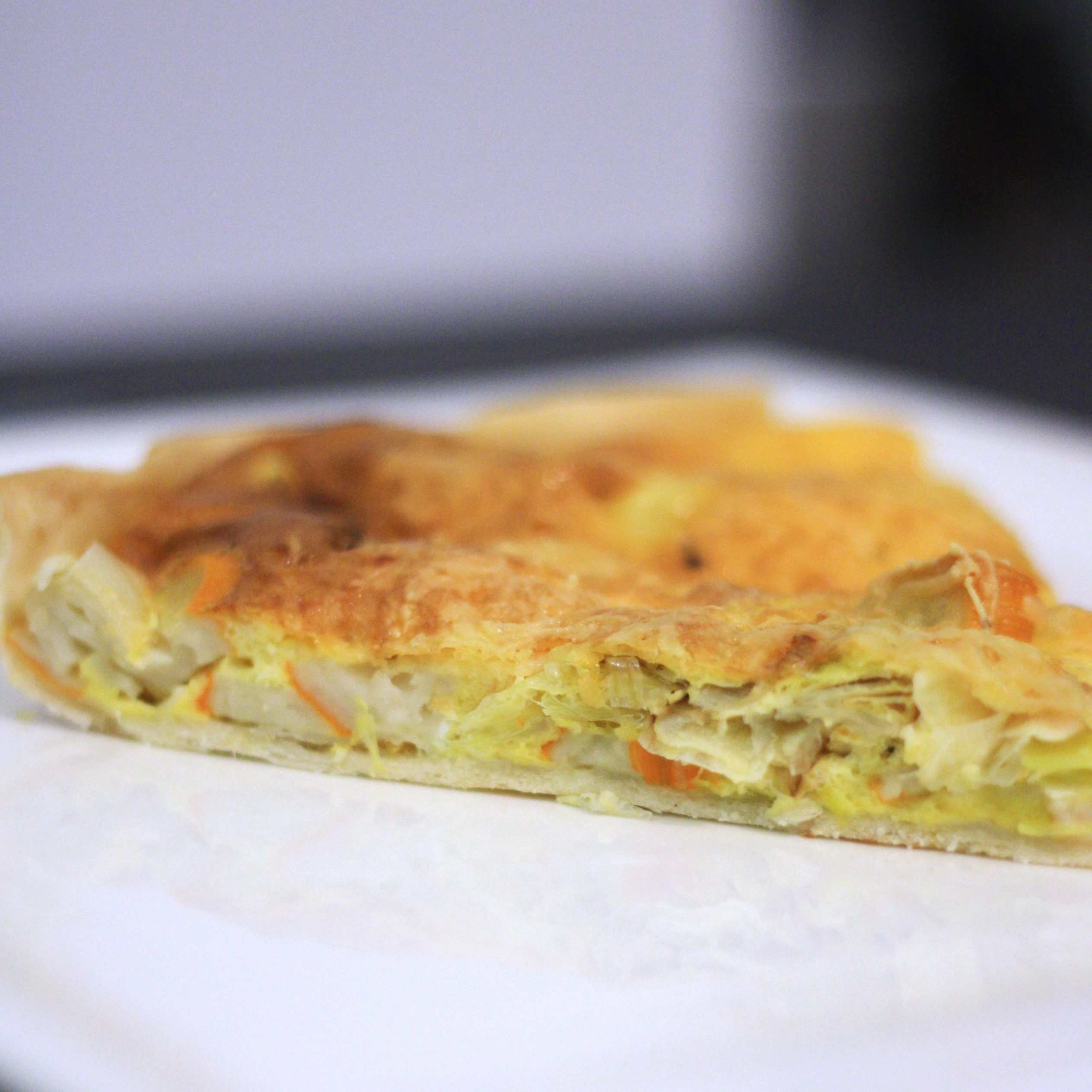 Quiche poireaux et surimi